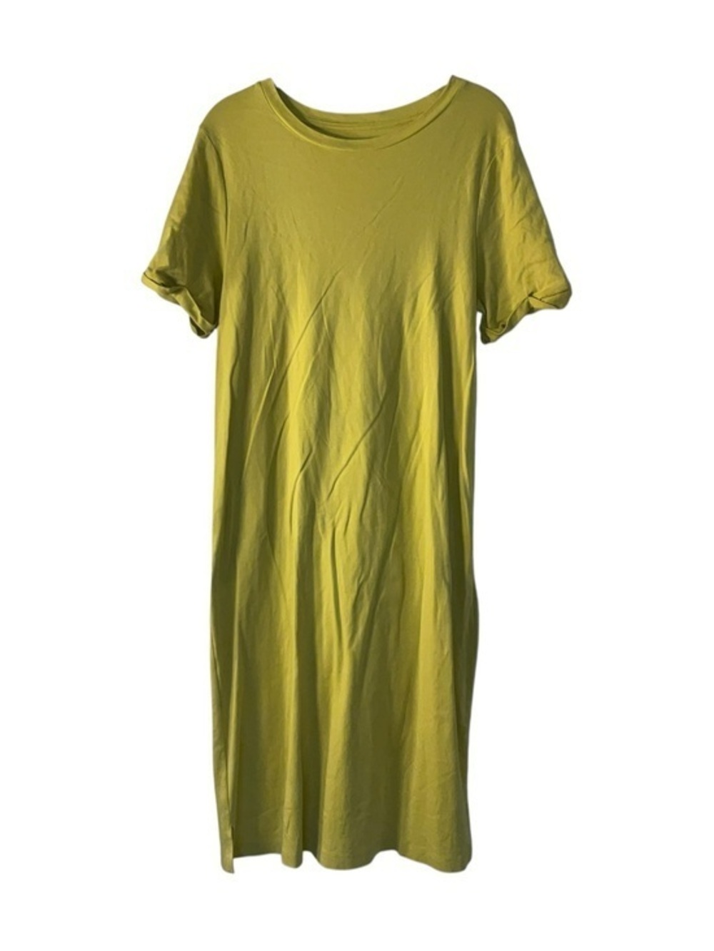 a new day Mustard Short Sleeve Tee Dress